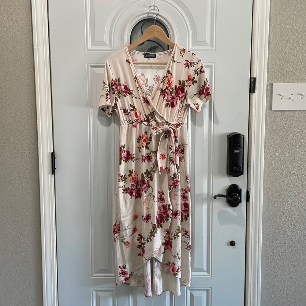 Duetime Floral Maternity Dress